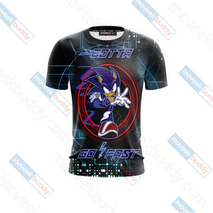 Sonic The Hedgehog Unisex 3D T-shirt   