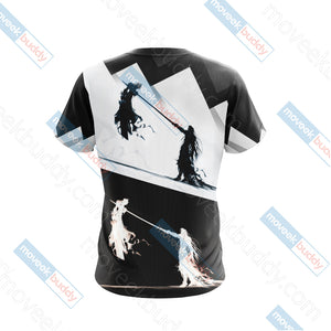 Final Fantasy 7 - Sephiroth v Cloud Unisex 3D T-shirt   