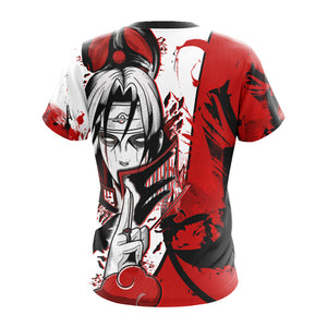 Naruto - Itachi Uchiha and his Mangekyou Sharingan Unisex 3D T-shirt   