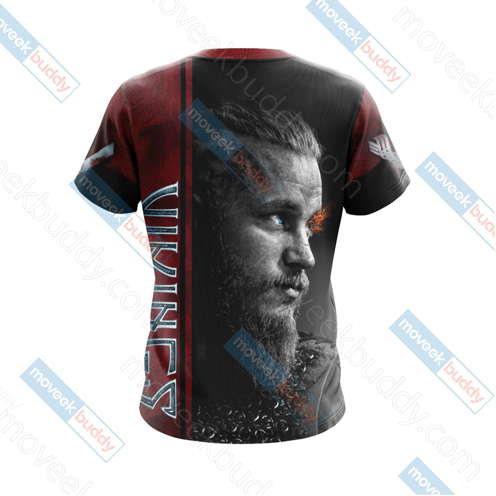 Vikings New Look Unisex 3D T-shirt   