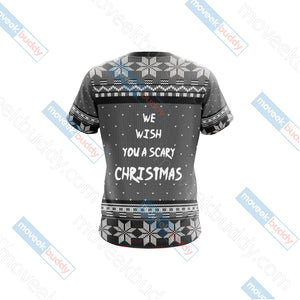 Nightmare Before Christmas - We wish you a scary christmas Unisex 3D T-shirt   