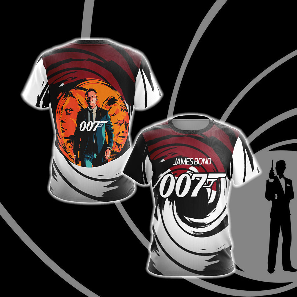 James Bond 007 Unisex 3D T-shirt   