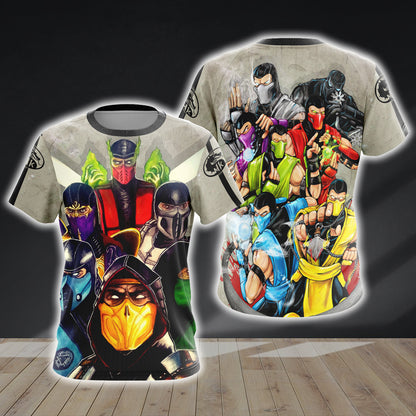 Mortal Kombat Ninja Unisex 3D T-shirt   