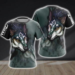 The Legend Of Zelda Link Wolf Unisex 3D T-shirt T-shirt S 