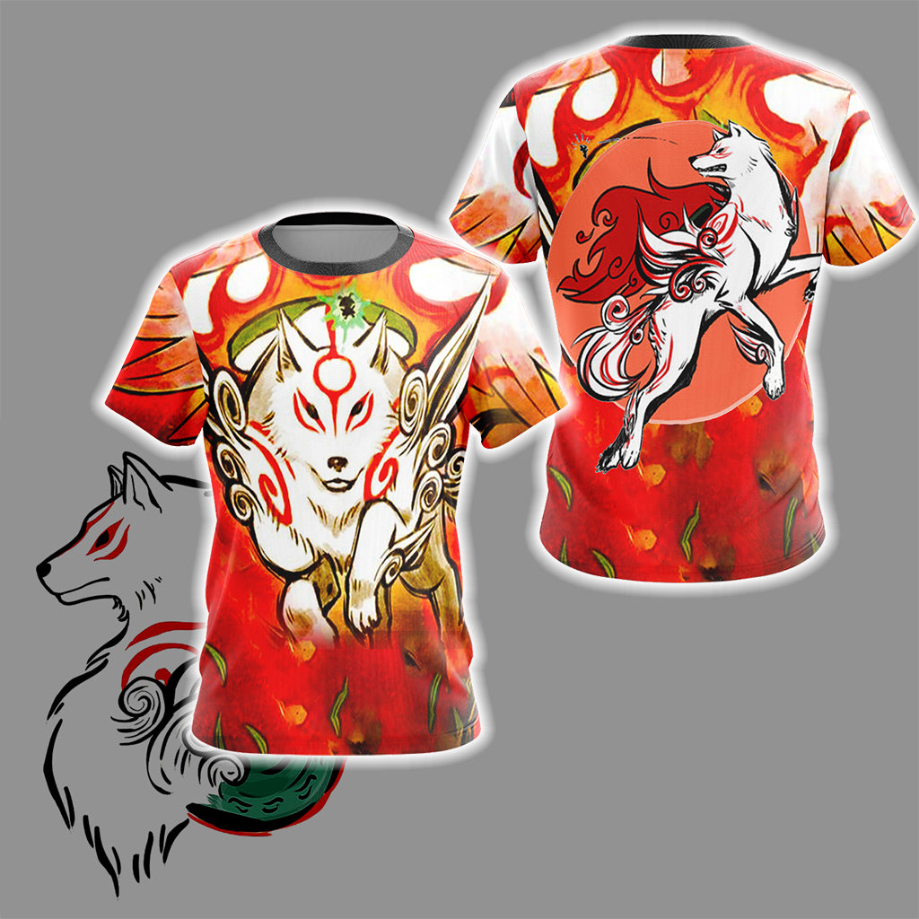 Okami Unisex 3D T-shirt   