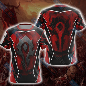 World Of Warcraft - For The Horde Unisex 3D T-shirt   