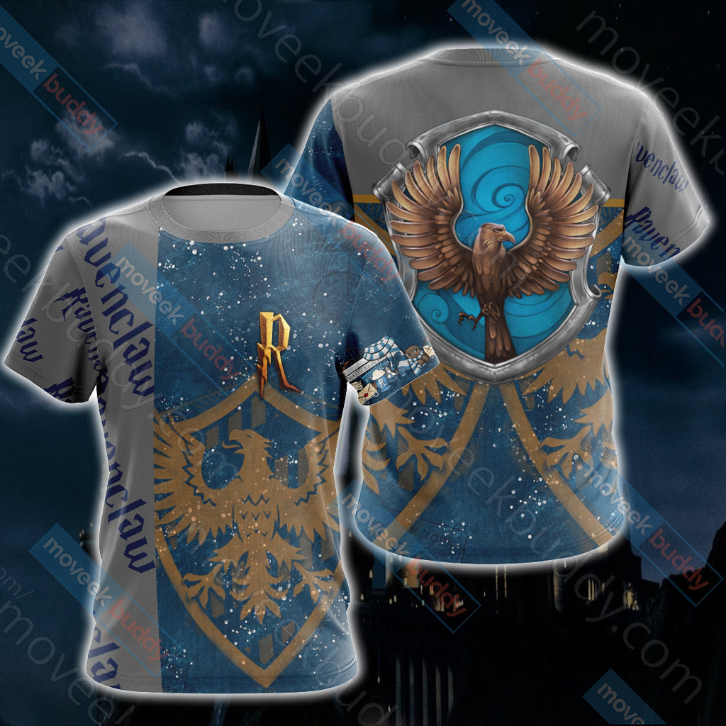 Ravenclaw House - Harry Potter Unisex  3D T-shirt   