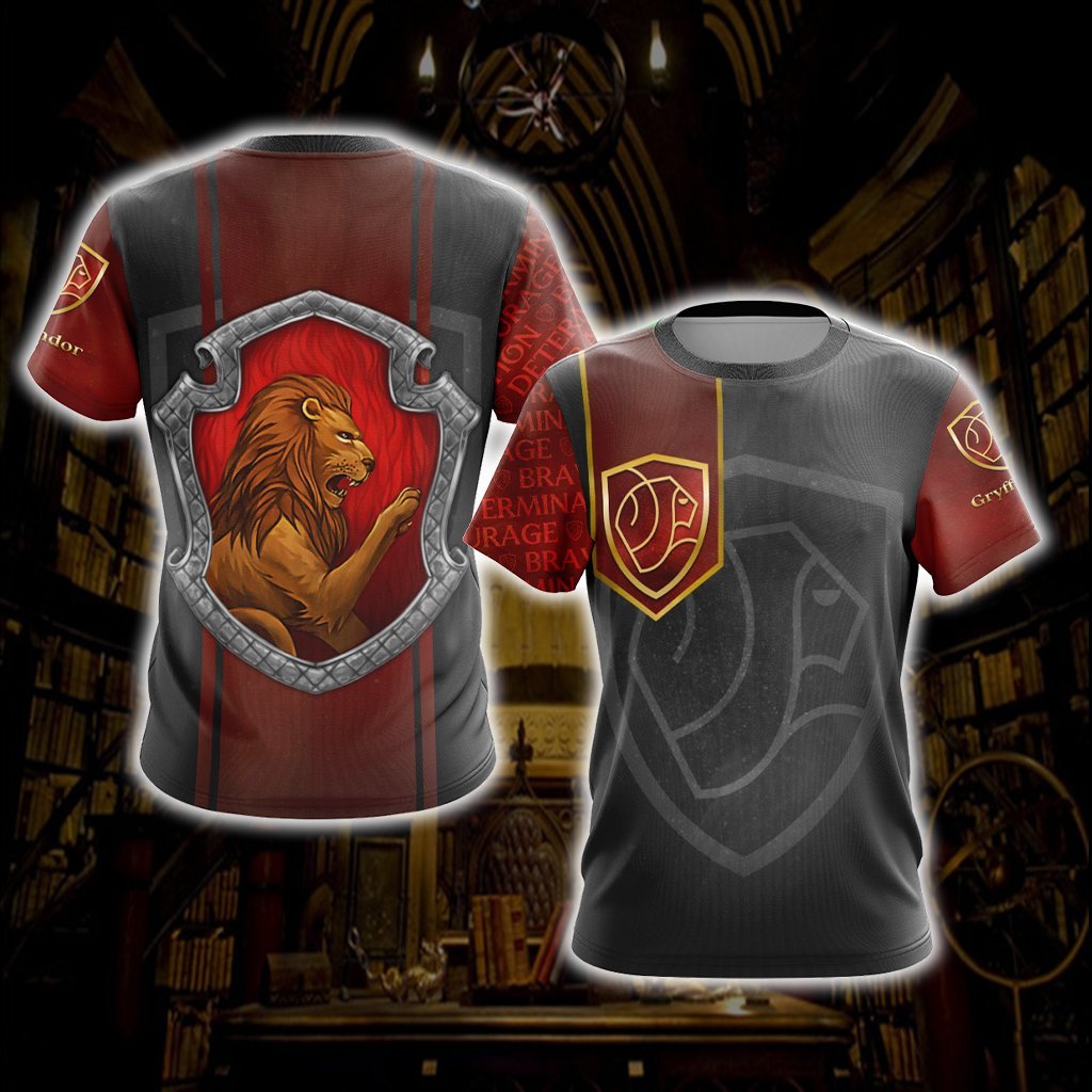 Brave Like A Gryffindor Harry Potter New Style 1 Unisex 3D T-shirt   