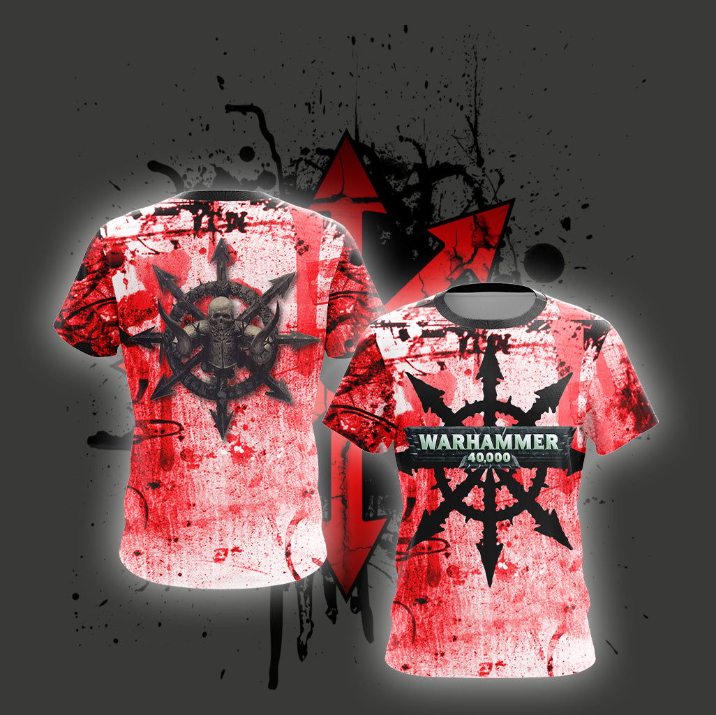 Warhammer 40,000 - Marks of Chaos Unisex 3D T-shirt US/EU S (ASIAN L)  