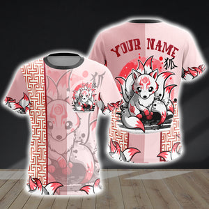 Ninetail fox Spirit-Customized Unisex 3D T-shirt   