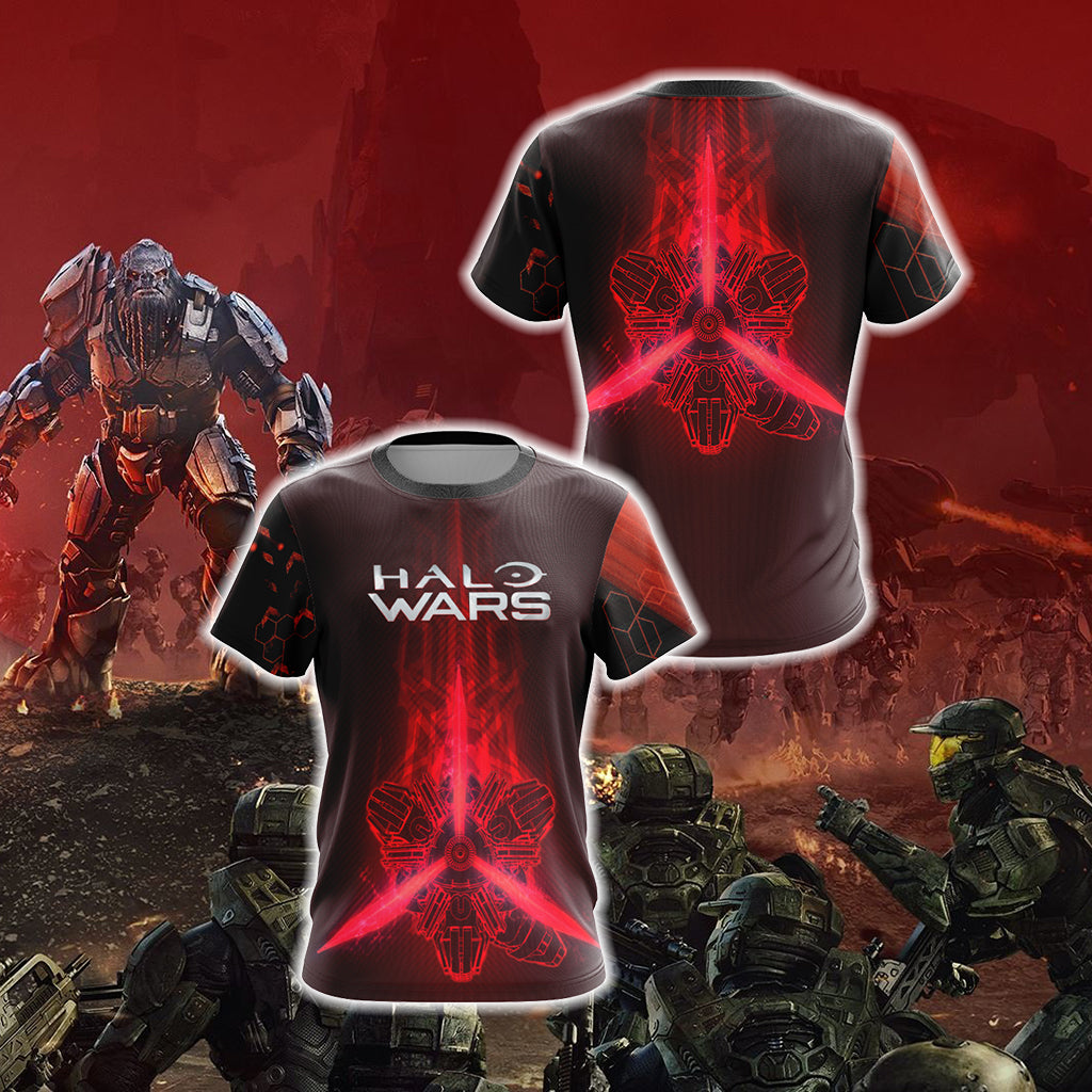Halo Wars 2 Banished Logo Unisex 3D T-shirt S  