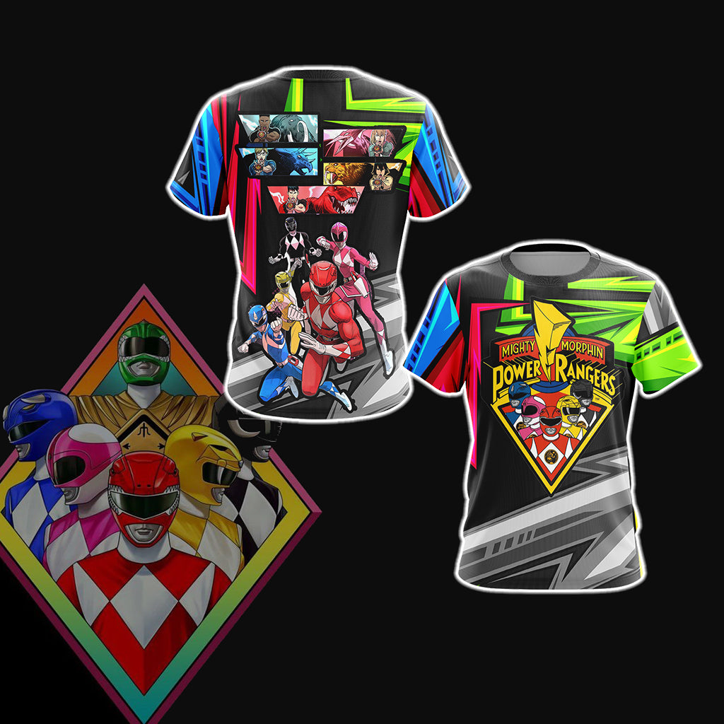 Power Rangers Unisex 3D T-shirt   