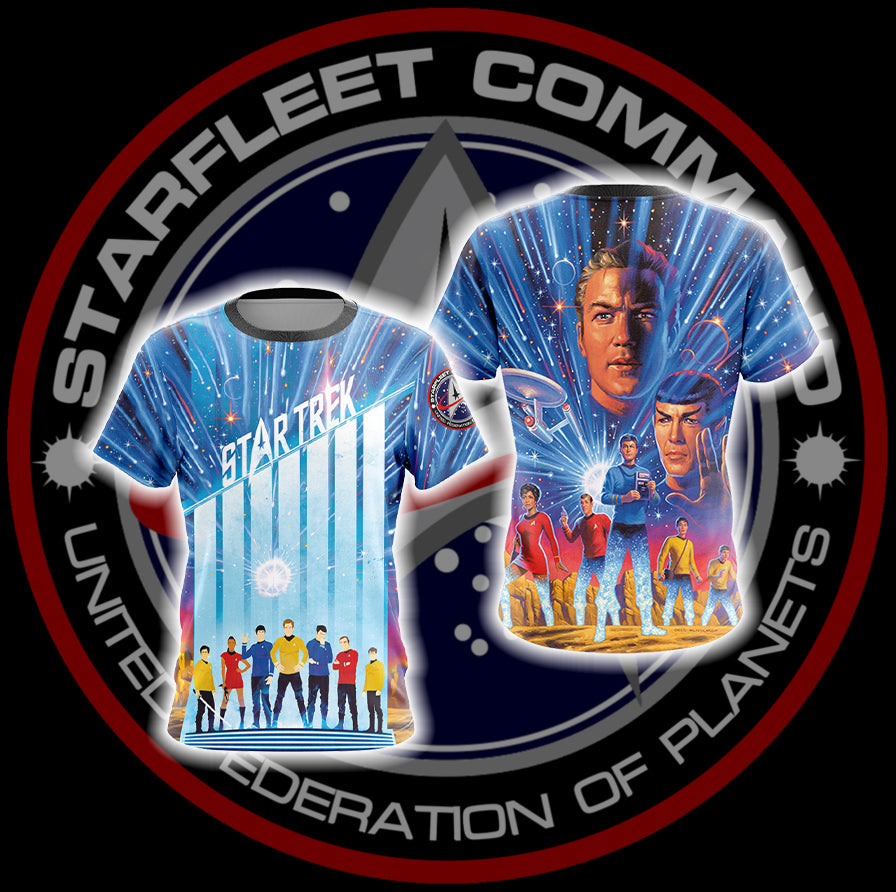 Star Trek - USS Enterprise Unisex 3D T-shirt US/EU S (ASIAN L)  