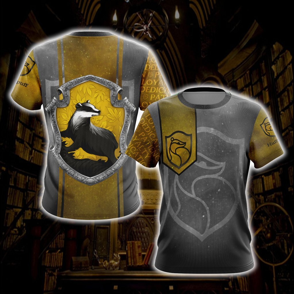 Loyal Like A Hufflepuff Harry Potter New Style 1 Unisex 3D T-shirt   