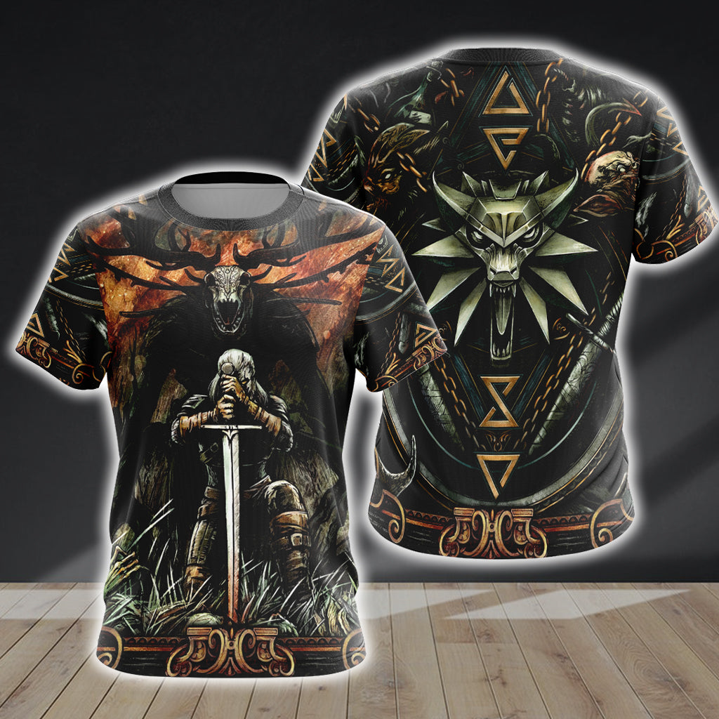 Witcher Symbol Unisex 3D T-shirt S  
