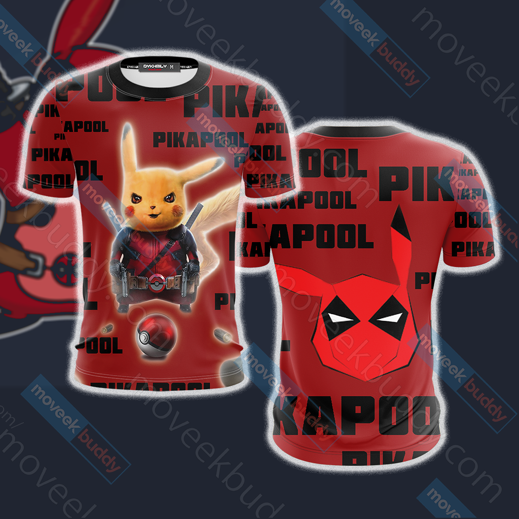 PikaPool Deadpool And Pikachu New Unisex 3D T-shirt   