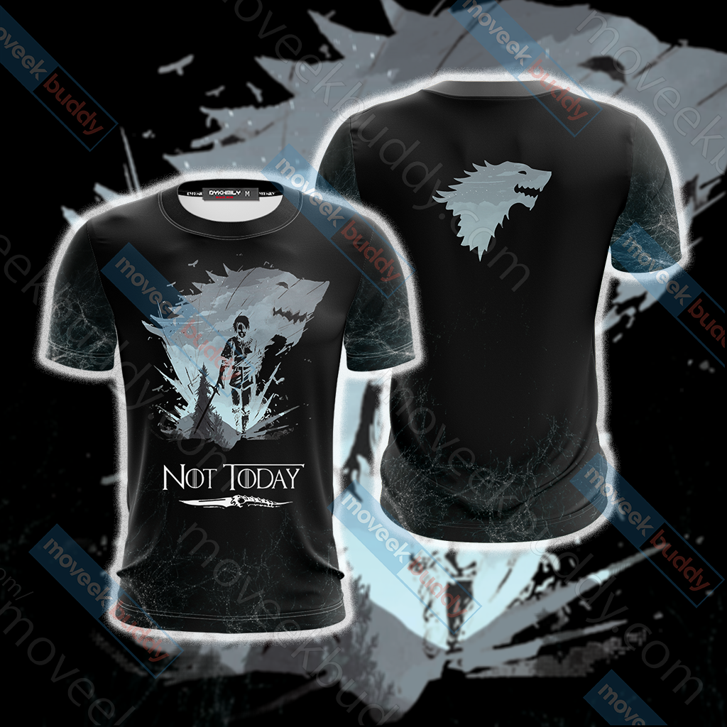 Game Of Thrones Not Today Unisex 3D T-shirt US/EU S (ASIAN L)  