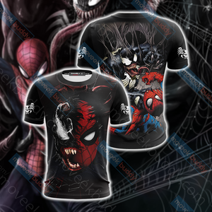 Spider-Man and Venom Unisex 3D T-shirt   