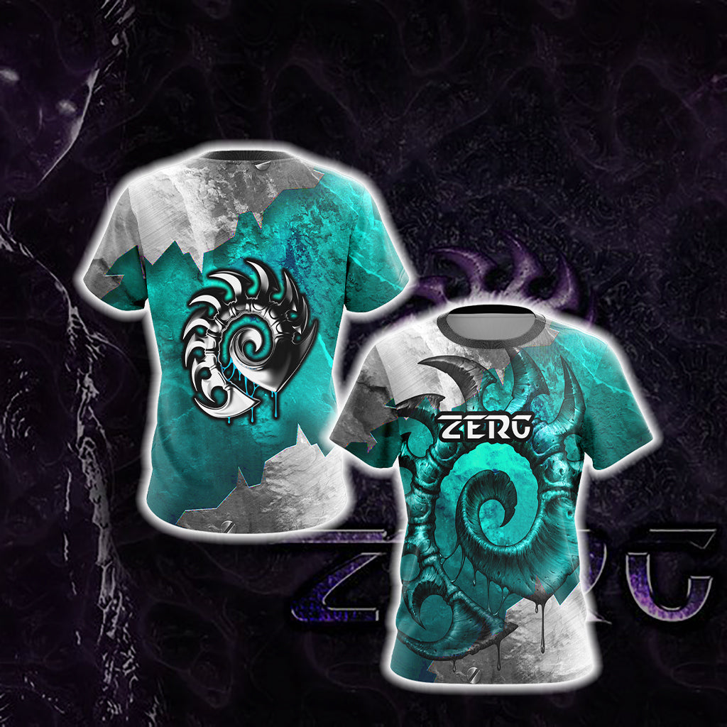 StarCraft - Zerg New Unisex 3D T-shirt US/EU S (ASIAN L)  
