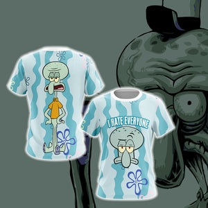 SpongeBob SquarePants - Squidward Unisex 3D T-shirt   