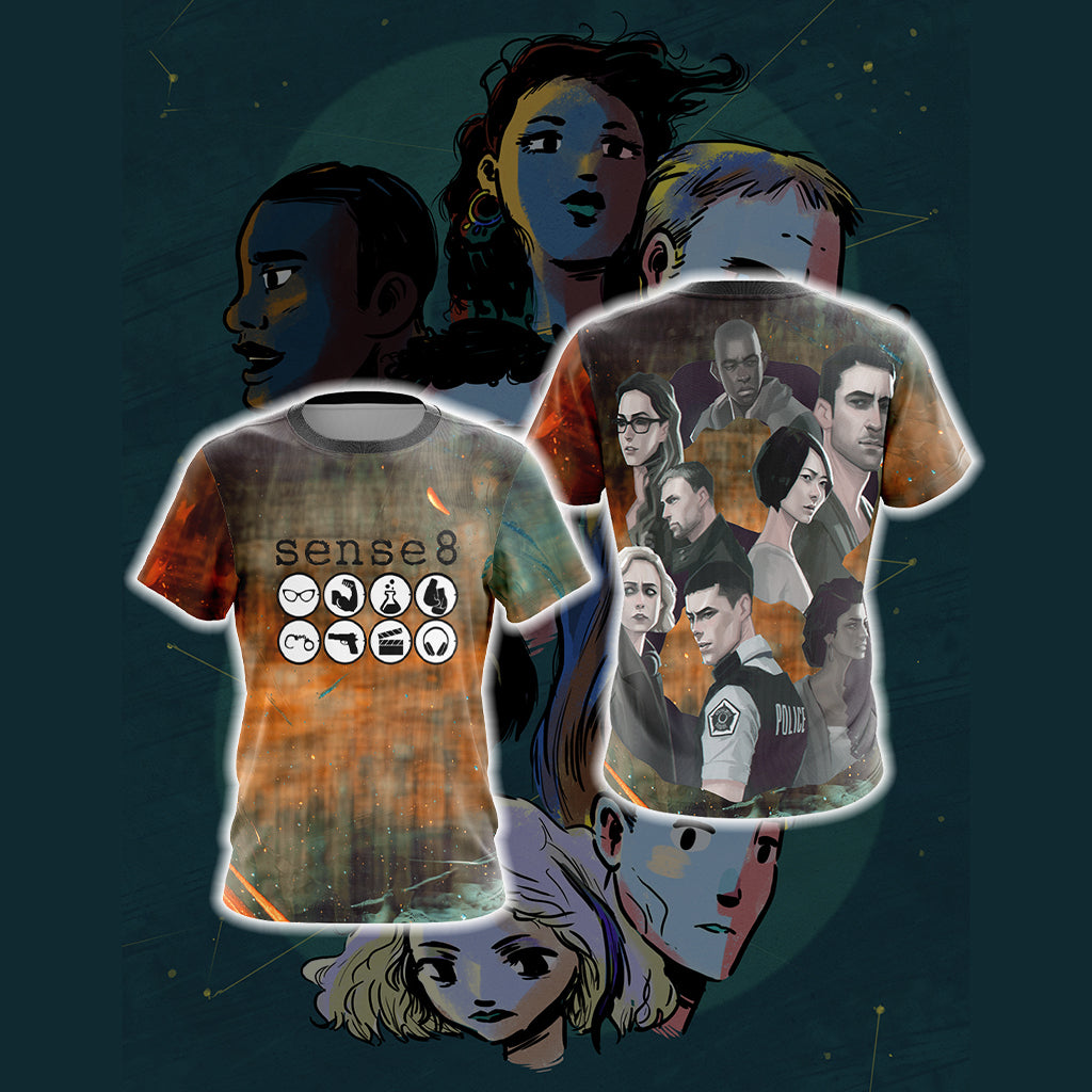 Sense8 New Version Unisex 3D T-shirt   