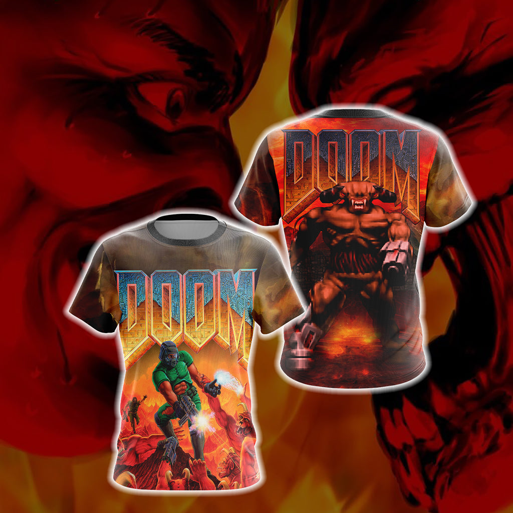 Doom Video Game T-shirt Hoodie   