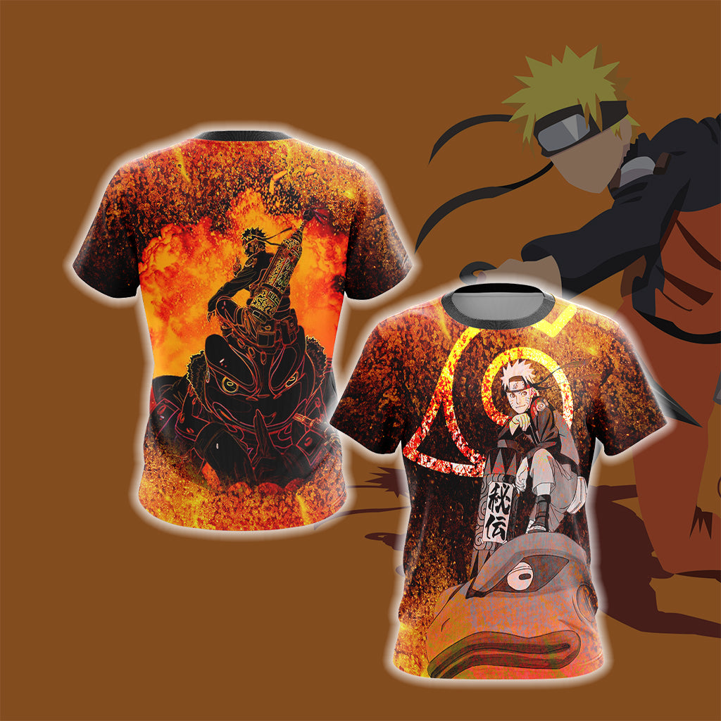 Naruto and Sage frog Unisex 3D T-shirt   