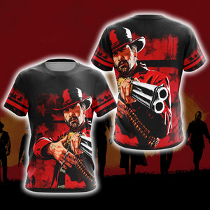 Red Dead Redemption 2 New Version Unisex 3D T-shirt   