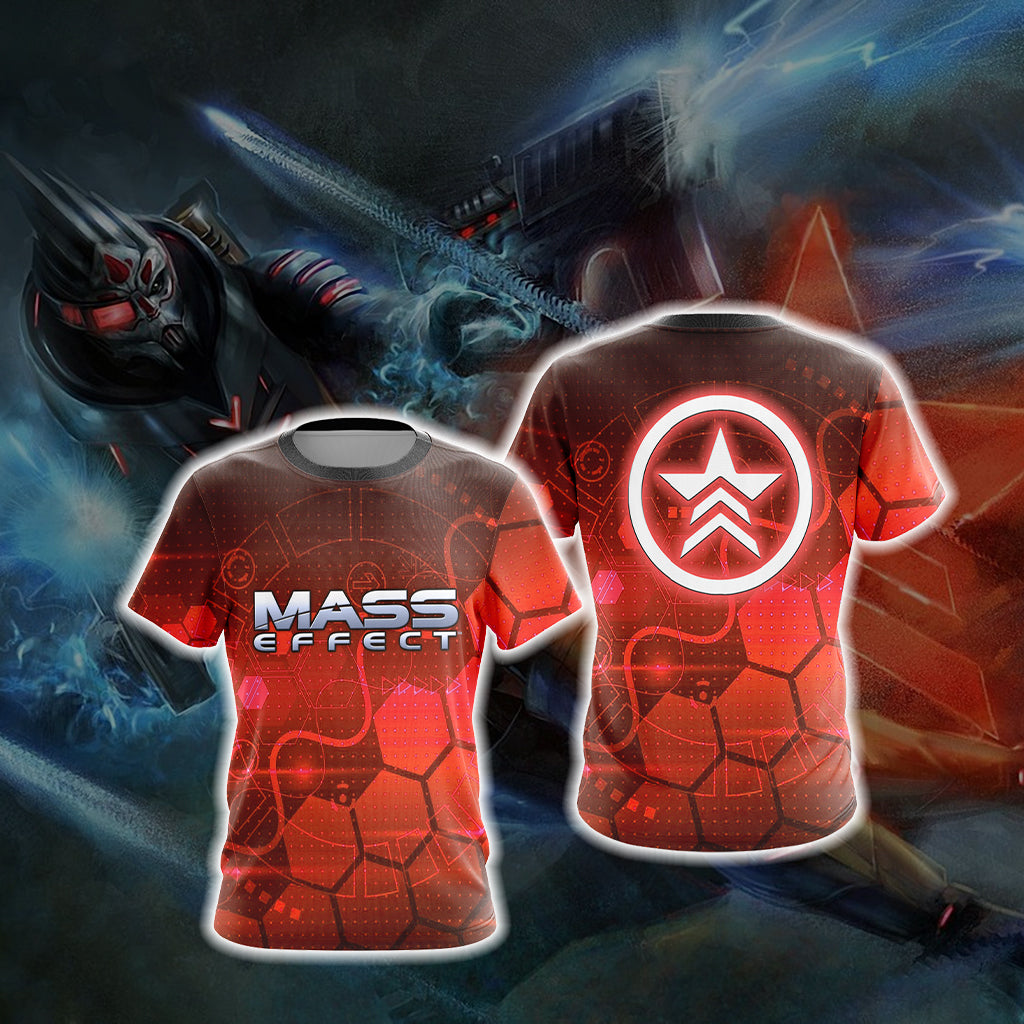 Mass Effect - Renegade Unisex 3D T-shirt   