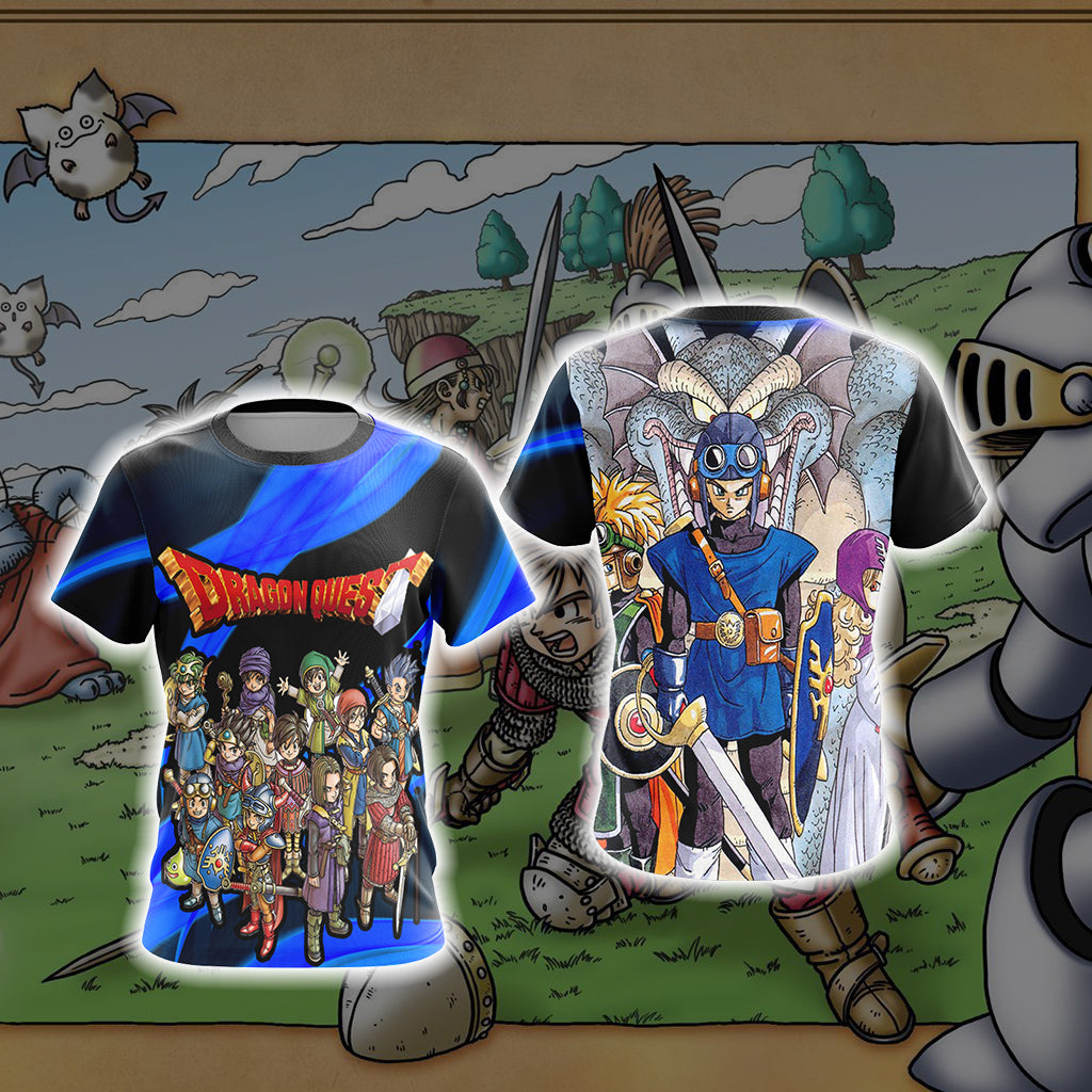 Dragon Quest New Style Unisex 3D T-shirt   
