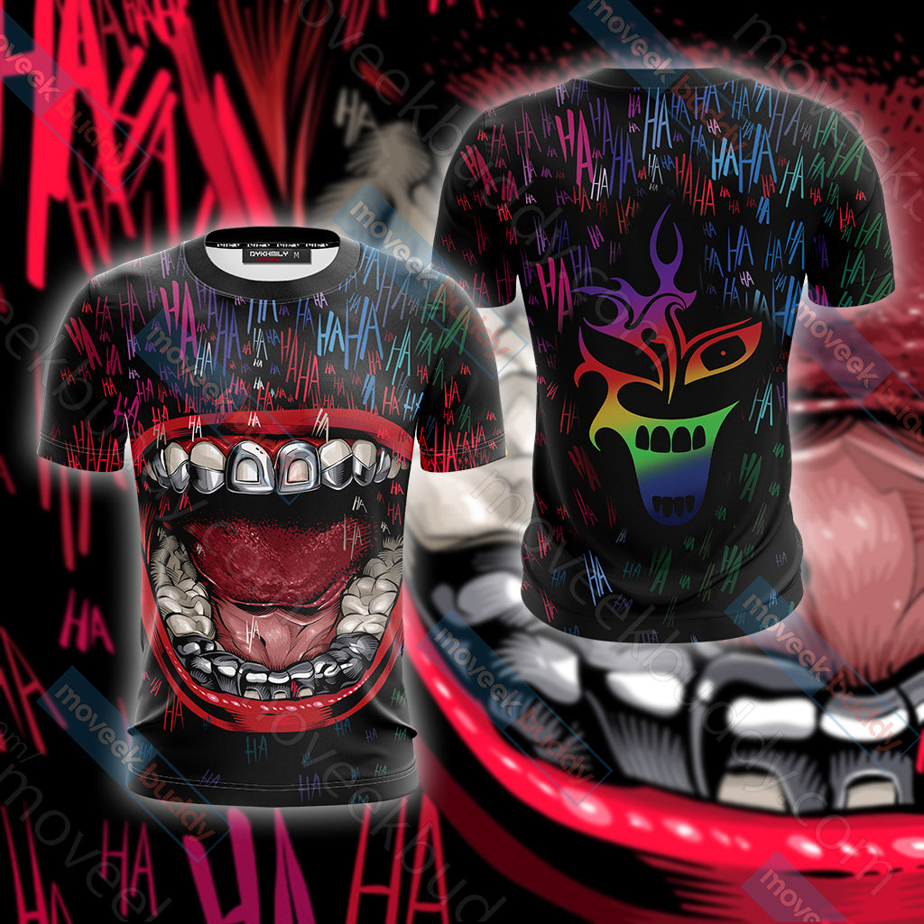 Joker Mouth Unisex 3D T-shirt   