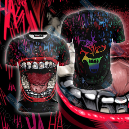 Joker Mouth Unisex 3D T-shirt   