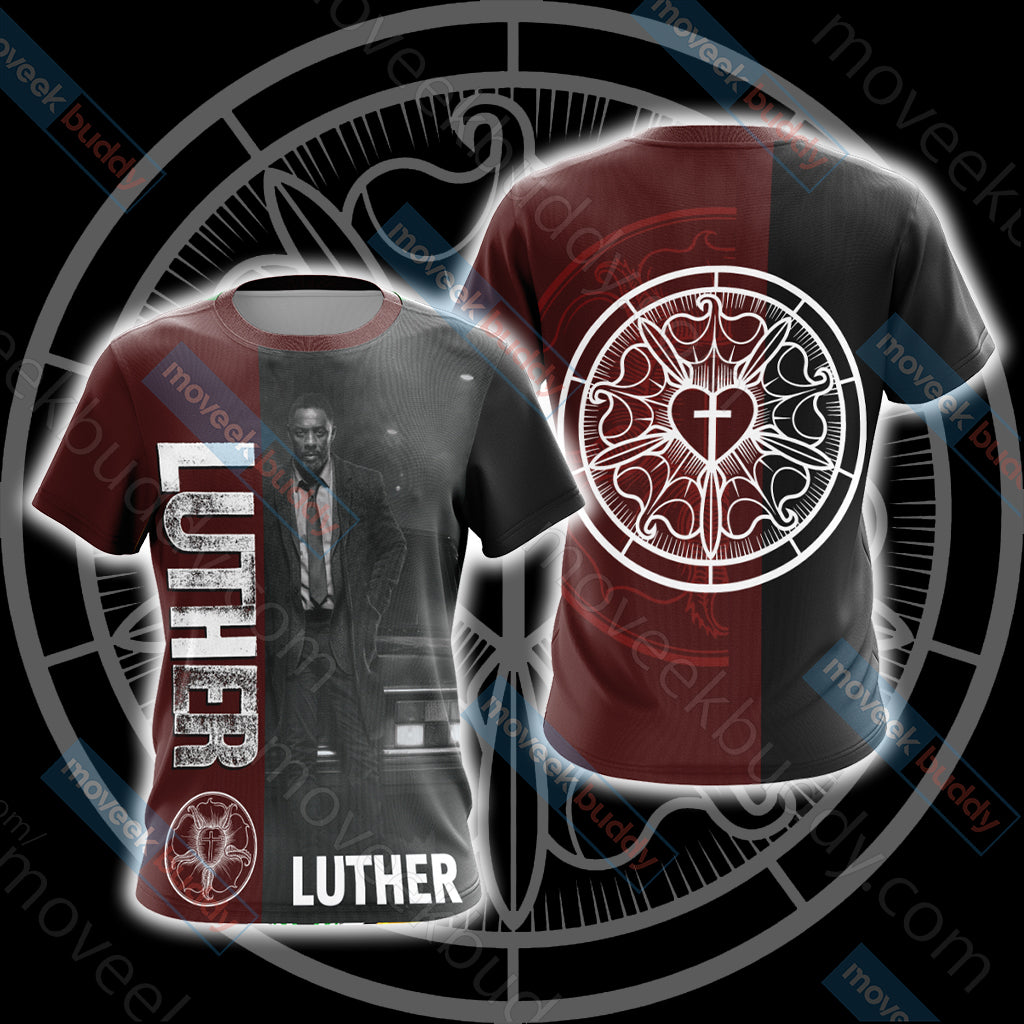 Luther (TV series) Unisex 3D T-shirt   