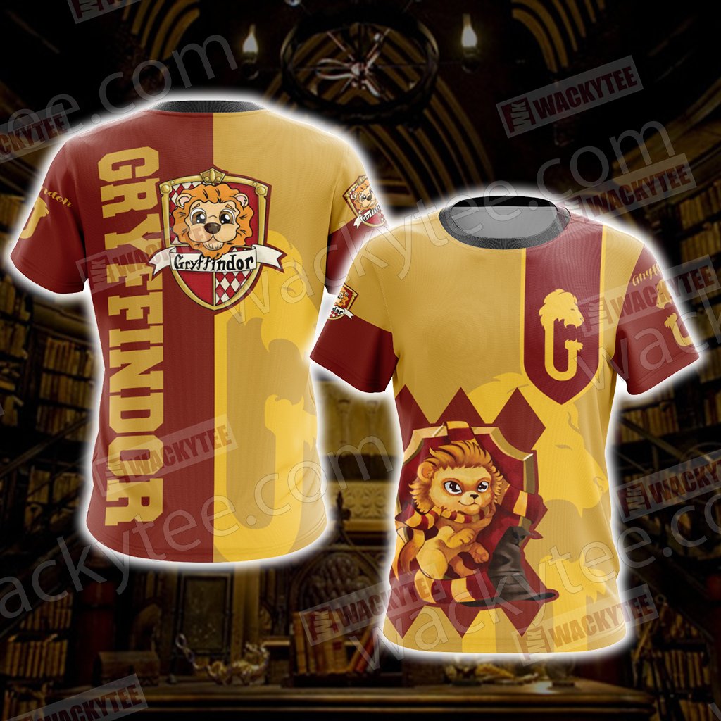 Harry Potter - Gryffindor House New Wackystyle Unisex 3D T-shirt   