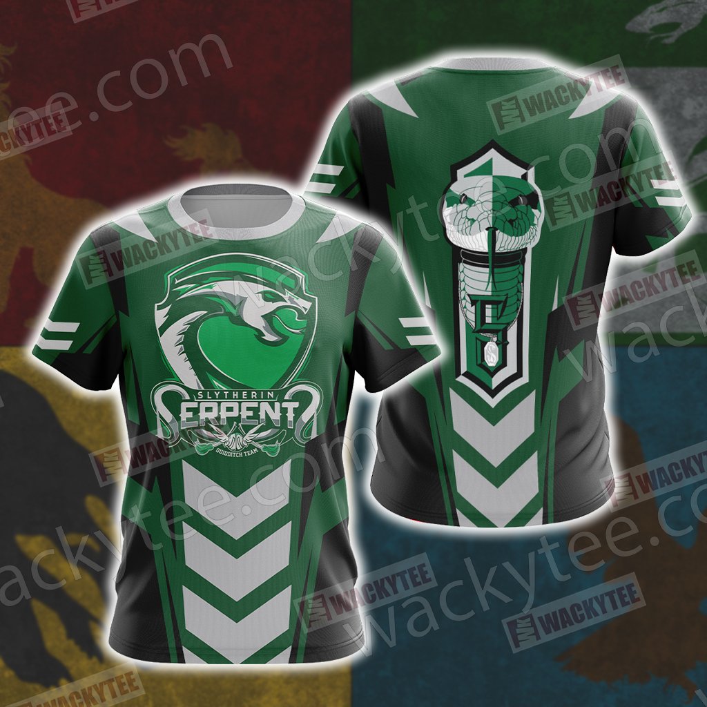 Harry Potter - Slytherin House Sporty Style Unisex Unisex 3D T-shirt   