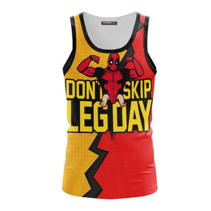 Deadpool - Gym Don't Skip Leg Day Unisex 3D T-shirt   