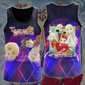 Tales of Symphonia Video Game All-Over T-shirt Hoodie Tank Top Hawaiian Shirt Beach Shorts Joggers Tank Top S 