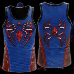 Spider-Man 2 Peter Parker Scarlet III Suit Cosplay Video Game All Over Printed T-shirt Tank Top Zip Hoodie Pullover Hoodie Hawaiian Shirt Beach Shorts Joggers Tank Top S 