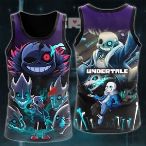 Undertale Video Game 3D All Over Printed T-shirt Tank Top Zip Hoodie Pullover Hoodie Hawaiian Shirt Beach Shorts Joggers Tank Top S 