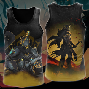 Warframe Video Game All Over Printed T-shirt Tank Top Zip Hoodie Pullover Hoodie Hawaiian Shirt Beach Shorts Joggers Tank Top S 