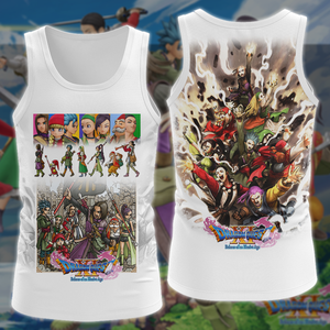 Dragon Quest XI Video Game 3D All Over Printed T-shirt Tank Top Zip Hoodie Pullover Hoodie Hawaiian Shirt Beach Shorts Jogger Tank Top S 