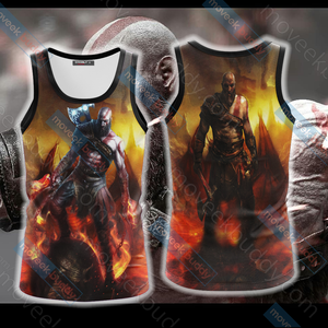 God Of War - Kratos Unisex 3D T-shirt Tank Top S 