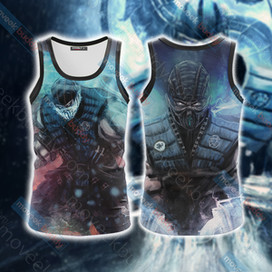 Mortal Kombat Sub-Zero Unisex 3D T-shirt Tank Top S 