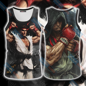 Street Fighter - Ryu Unisex 3D T-shirt Tank Top S 