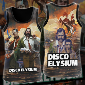 Disco Elysium Video Game All-Over T-shirt Hoodie Tank Top Hawaiian Shirt Beach Shorts Joggers Tank Top S 