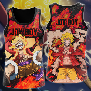 One Piece Joy boy Luffy  Anime Manga 3D All Over Print T-shirt Tank Top Zip Hoodie Pullover Hoodie Hawaiian Shirt Beach Shorts Jogger Tank Top S 
