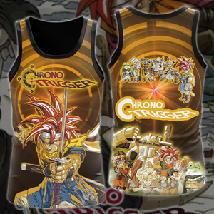 Chrono Trigger Video Game All-Over T-shirt Hoodie Tank Top Hawaiian Shirt Beach Shorts Joggers Tank Top S 