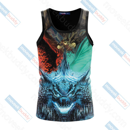 Godzilla King Of The Monsters New Unisex 3D T-shirt   