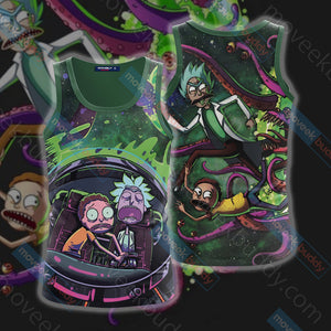Rick and Morty Unisex 3D T-shirt Tank Top S 