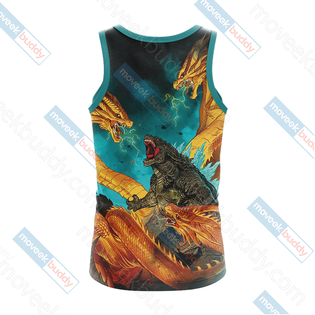 Godzilla King Of The Monsters New Look Unisex 3D T-shirt   